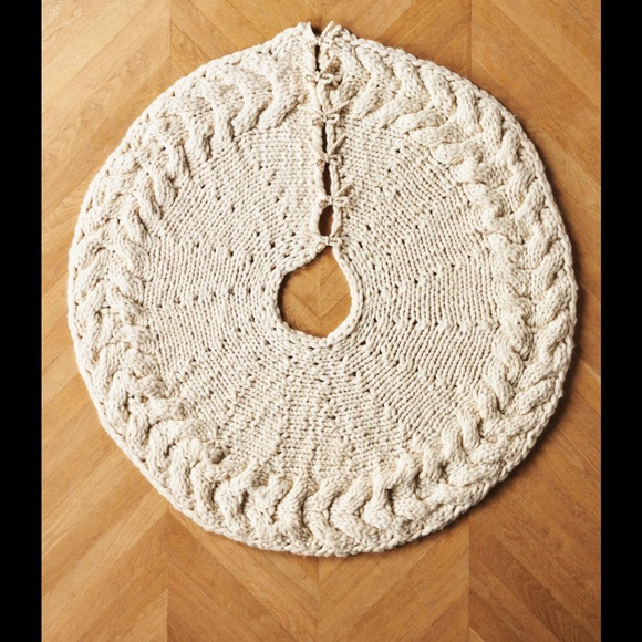 Anthropologie knit wool tree skirt - Picture 1 of 5